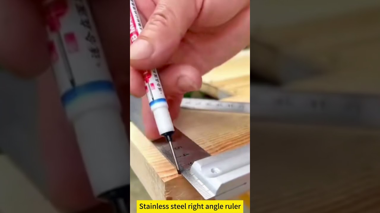 Shaped Ruler Carpenters Square Framing Ruler Stainless Steel R 1Stainless steel right angle ruler