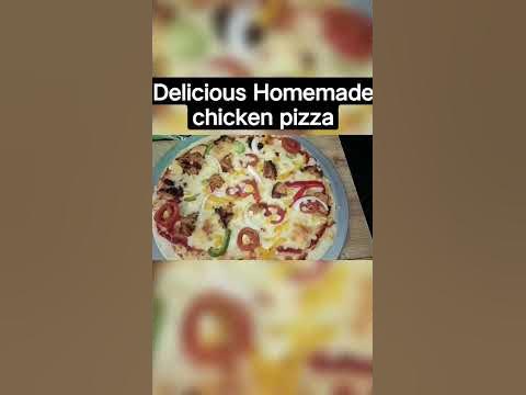 How to make chicken pizza at home - YouTube
