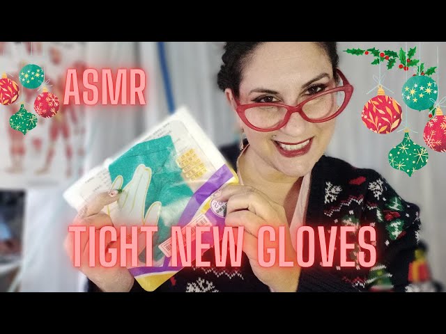 GREEN MEDICAL GLOVES TRY ON  ASMR  TRIGGER SOUNDS