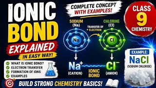 Ionic Bond Explained in Easy Way | Class 9 Chemistry Chapter 5 | FBISE