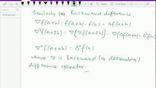 Numerical methods and analysis : - ( Notations of Finite difference calculus ) - 21.