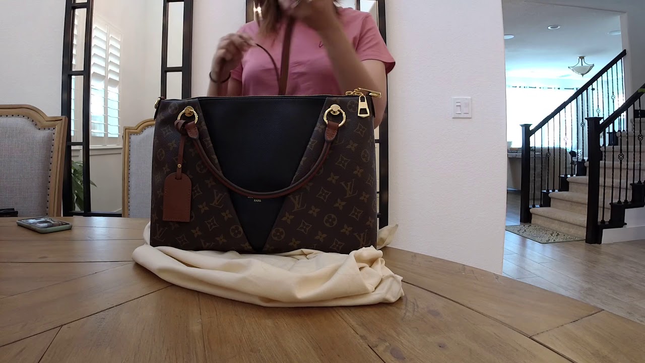Le Voutique Bag Review of the Louis Vuitton Monogram V Tote MM Noir - YouTube