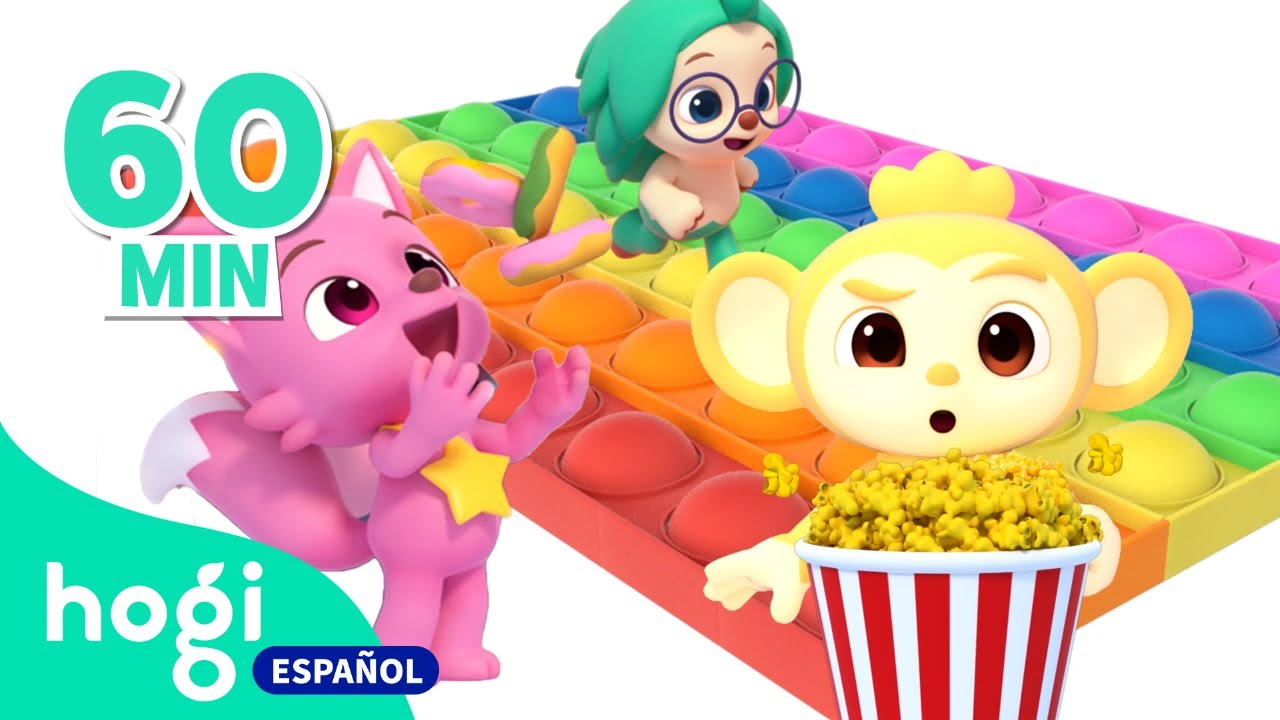 ¡Salta en el Pop It de Colores! 🌈 | Pop It de Colores | ¡Juguemos con los colores! | Hogi en español