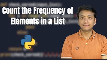 Count the Frequency of Elements in a List|DATA ENGINEER| TOP MOST PYTHON INTERVIEW QUESTION SERIES |