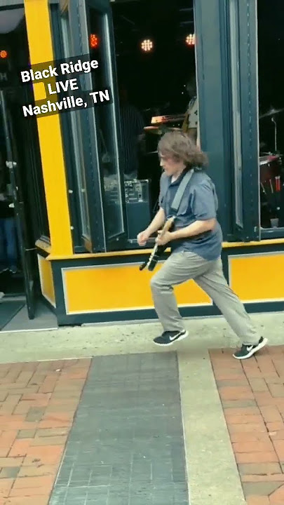 We held NOTHING back in Nashville! 😅🎸🤘 #black #ridge #shorts #nashville #broadway #music #live