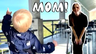 Surprising Mom At Work (Emotional) | Gopro Toddler (Baby Pov)