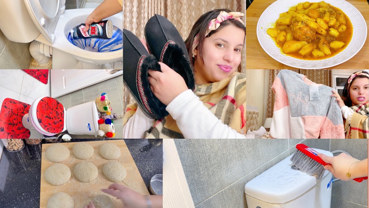 روتين بديتو من صباح شركت معكم مشترياتي من ملابس🛍️ واخيرًا شرتها باقل ثمن🎊تنظيف الحمام