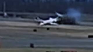 Wings Snap Off Private Jet After Landing