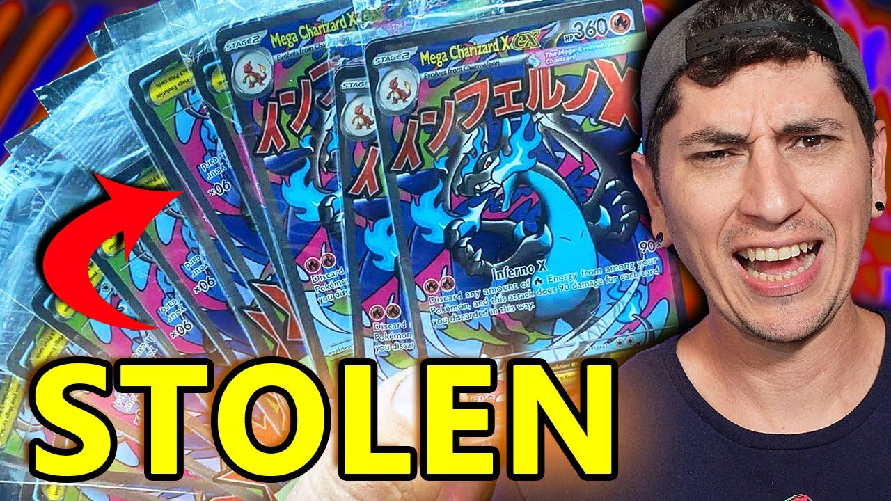Рекламные материалы Mega Charizard X ex UPC воруют снова и снова за несколько недель до релиза