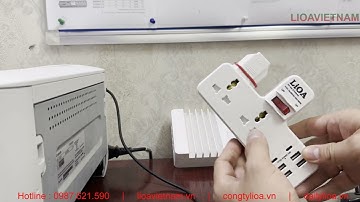 🔴 Ổ Cắm Không Dây Có Sạc Nhanh LiOA CKD2DN4A2C Sạc Iphone Android 15W Cổng Type A, Type C