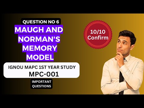 WAUGH AND NORMAN'S MEMORY MODEL #ignou #psychology #psychologist #mapc #mapsychology