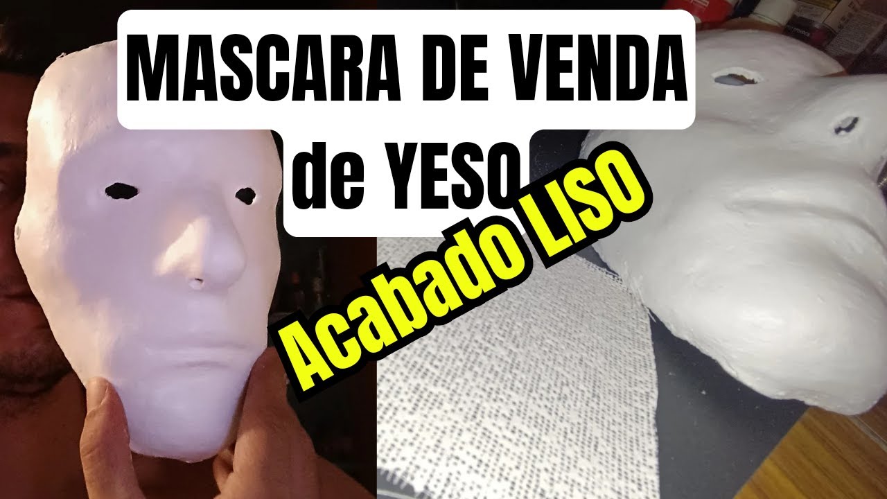 COMO HACER una MASCARA de YESO paso a paso