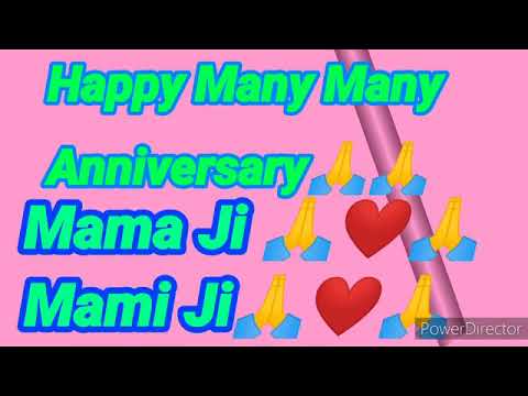 Happy anniversary Mama and mami ji 