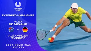 Alex de Minaur v Alexander Zverev Extended Highlights | United Cup 2024 Semifinal
