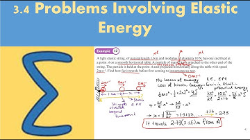 3.4 Problems Involving Elastic Energy (FM1 - Chapter 3: Elastic strings and springs)