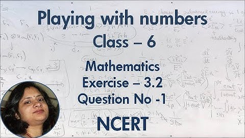 Class 6 Math NCERT Ex- 3.2 Qnno-1  Ch-Playing with Numbers || Find sum of any two odd numbers & Even