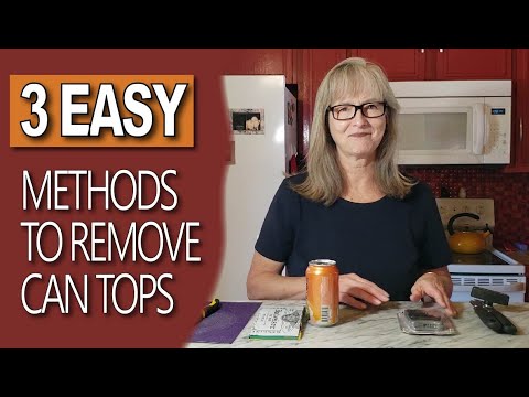 How To REMOVE Tops From Aluminum Cans - 3 Different Ways