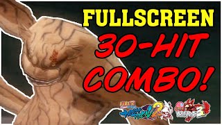 [NH3-NA2] Shukaku Gaara FULLSCREEN 30-HIT COMBO | Naruto Ultimate Ninja (Ps2)