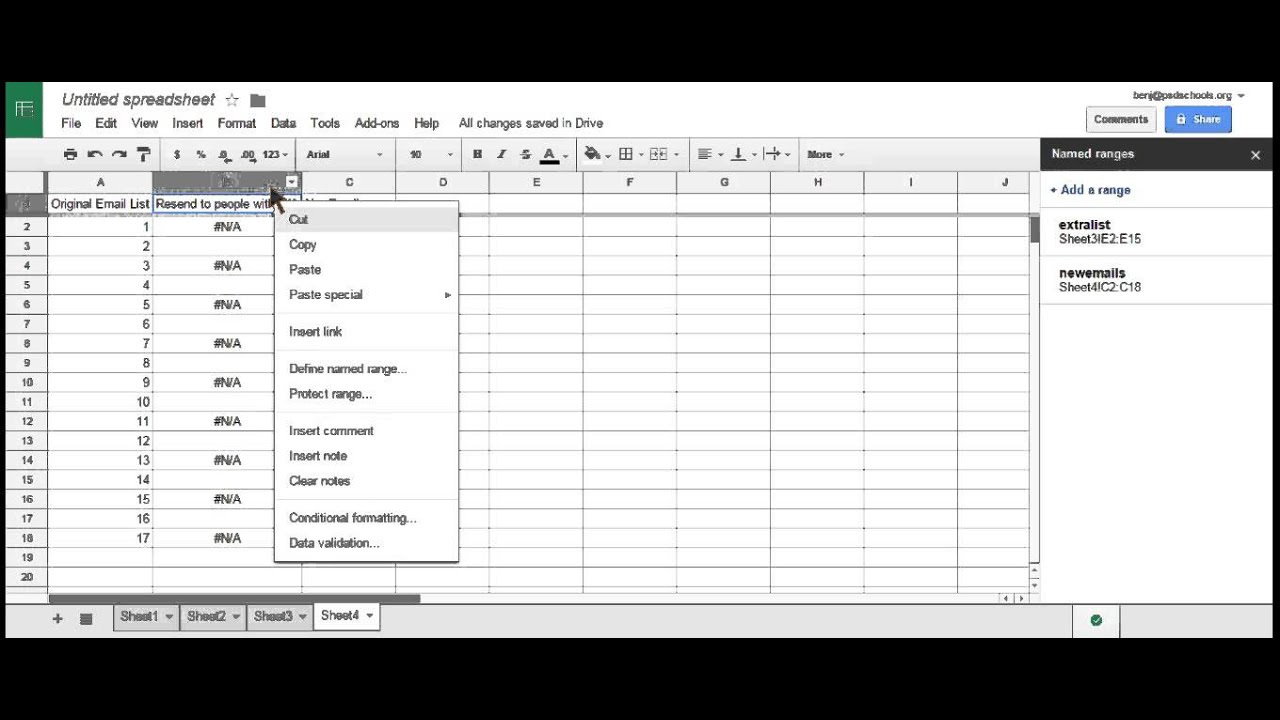 vlookup in google sheets