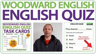Woodward English Quiz - Answers and Teacher Resource