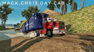 Ats V1.28 - Mack Ch613 With A 45Ft Container Go Throw Mud And Down Hill Ats Mods