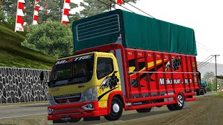 MOD BUSSID TERBARU || SHARE LIVERY TRUCK CANTER HDL MBOIS || FULL ANIM