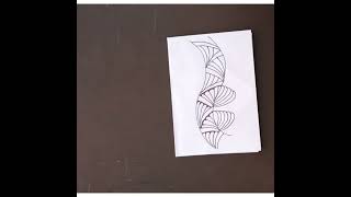 Shell Xcape tangle pattern@Zentangle Pattern