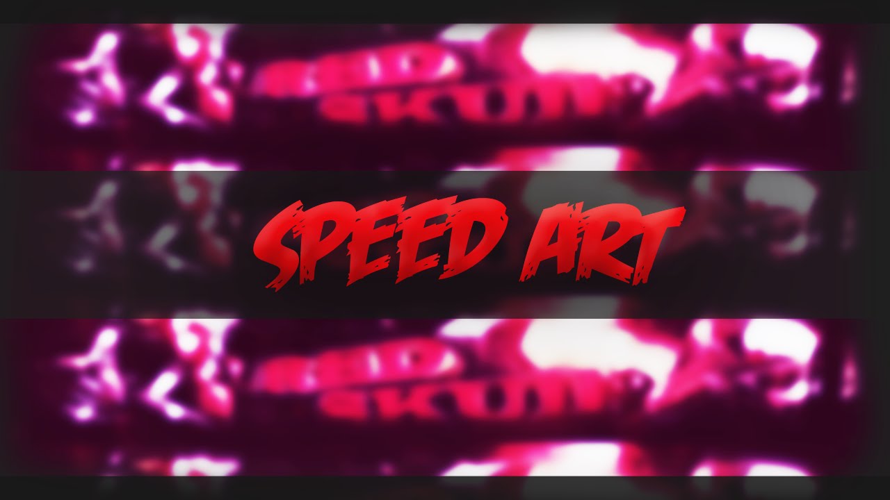 Speed Art Red  skull39 Gaming  Banner  YouTube