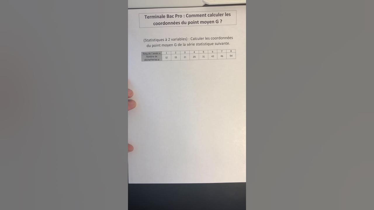 Term Calculer les coordonnés du point moyen YouTube
