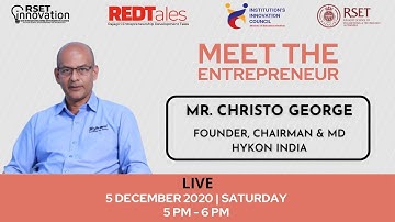 REDTales #4|Mr. Christo George|Hykon India|Meet The Entrepreneur