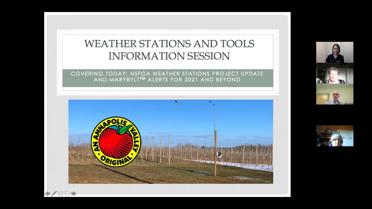 Weather Stations and Tools Information Session April 22, 2021