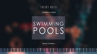 Video thumbnail of "How to Play Kendrick Lamar - Swimming Pools | Theory Notes Piano Tutorial"