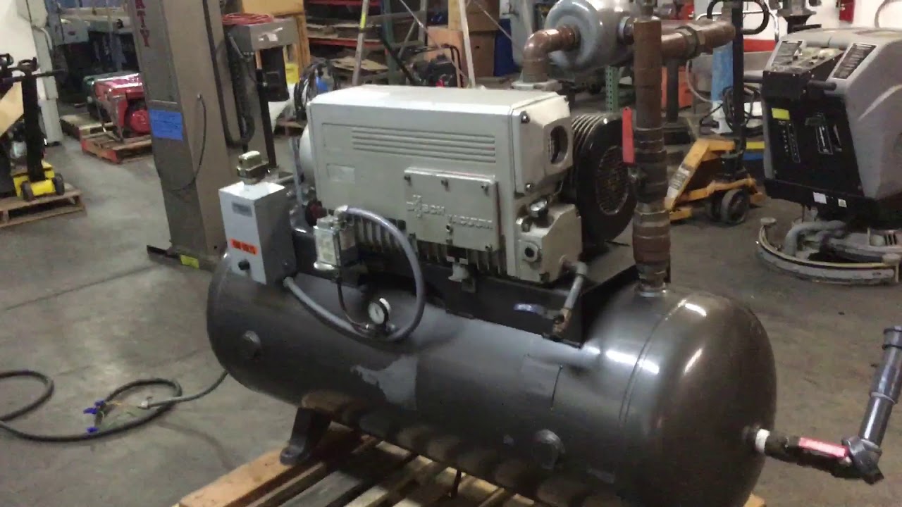 Busch Vacuum Pump 10HP 230/460V 3Phase 120 Gallon Tank RC 0250 YouTube