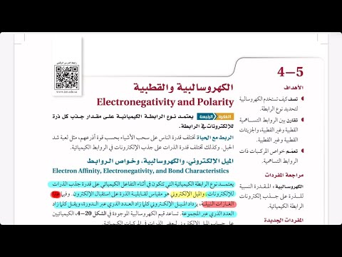 الكهروسالبية والقطبية | كيمياء 2-1 | شرح سهل ومبسط مع الأمثلة