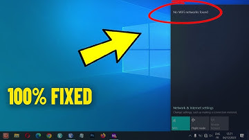 Fix No WIFI networks found in Windows 10 / 11 | How To Solve not showing available wi-fi Networks 📶✅