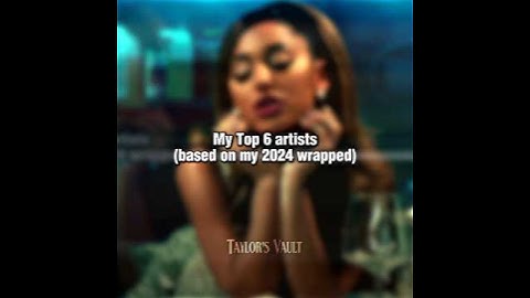 My top 6 artists based on my 2024 Spotify wrapped #taylorswift #spotifywrapped #ts #swifties #fyp