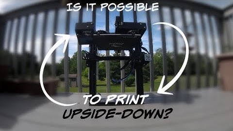 3D printing upside-down?