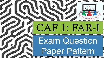 CAF 1: FAR-I | Exam Question Paper Pattern (ON034)