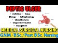 🛑Peptic Ulcer – Medical Surgical Nursing Notes | Causes, Symptoms, Management 