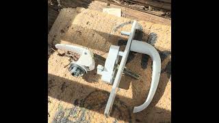 How to install a Wright door handle on a storm door 