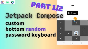 jetpack compose custom keyboard | android custom keyboard | android jetpack compose custom keyboard