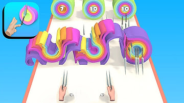 Color Slice Fun 3D ​- All Levels Gameplay Android,ios (Levels 8-10)