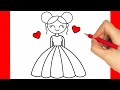 How to draw a girl easy step by step
