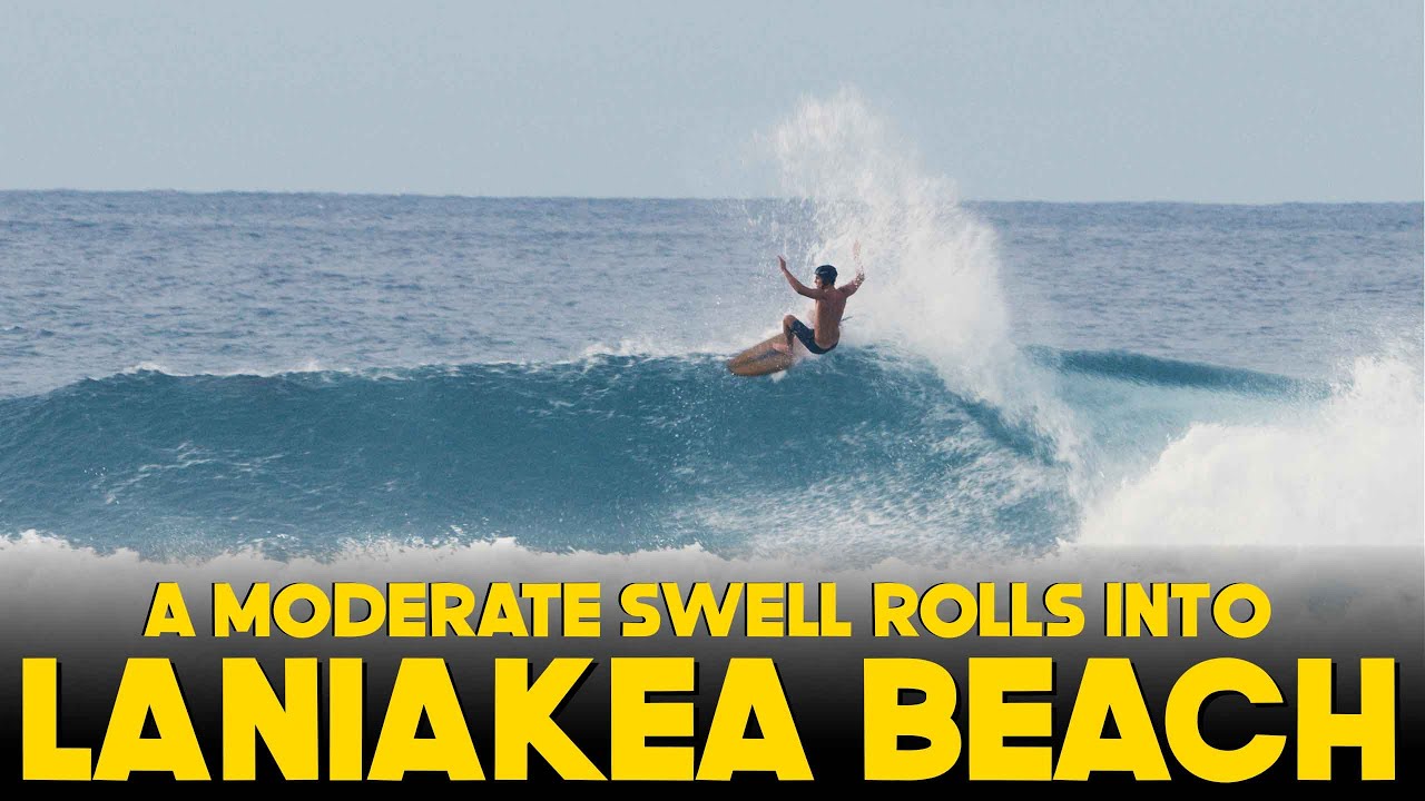 A MODERATE SWELL TURNS ON LANIAKEA BEACH