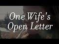 An Open Letter From A Wife