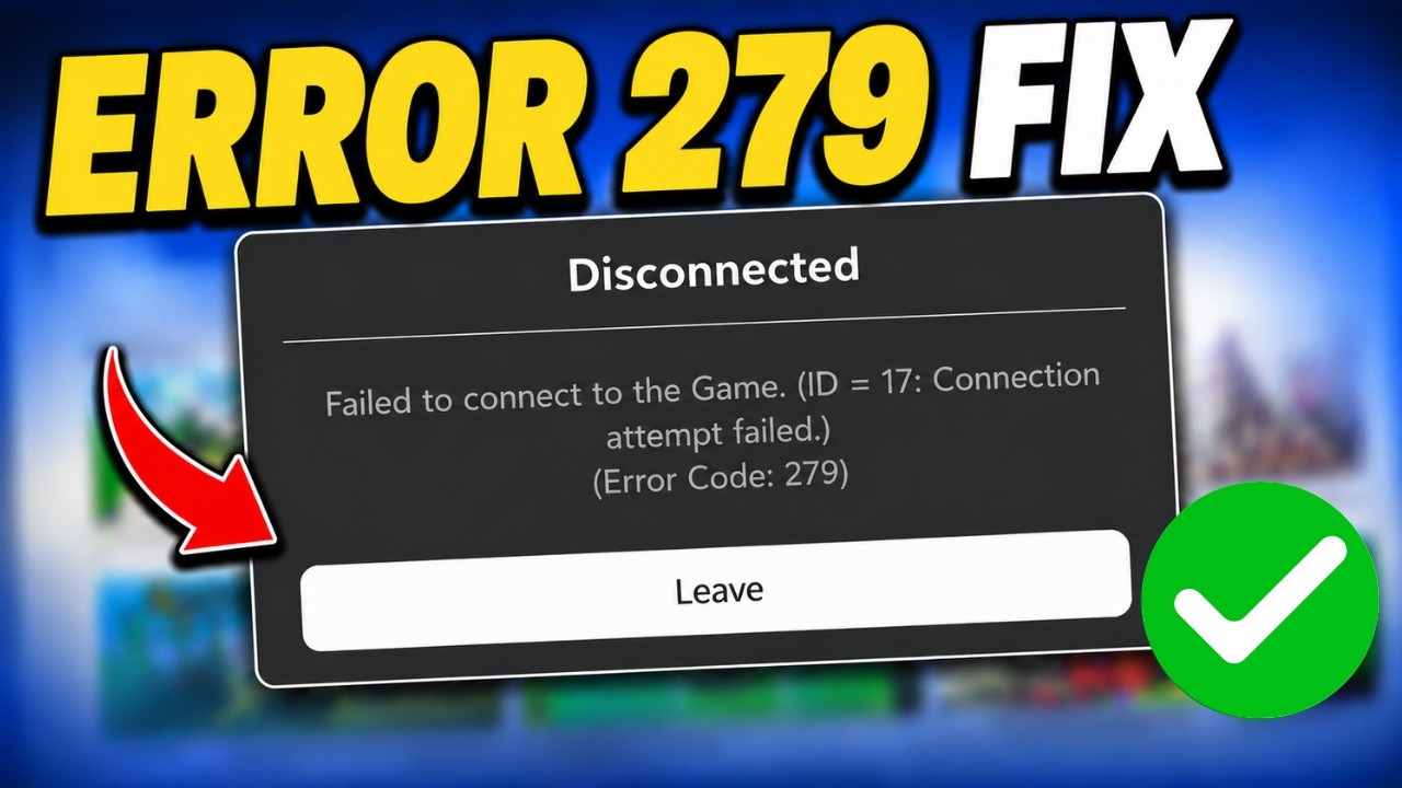 その他 code.R How To Fix Roblox Error Code 279 | Failed To Connect To The Game