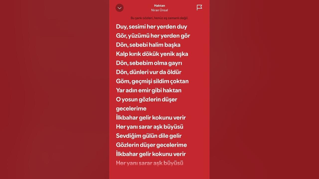 Niran Ünsal Haktan (Lyrics) #keşfetbeniöneçıkar  #keşfetedüş