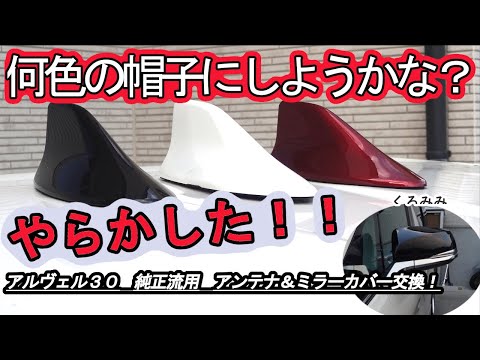 純正流用]アルファード 30 ヴェルファイア 30 後期 シャークアンテナ
