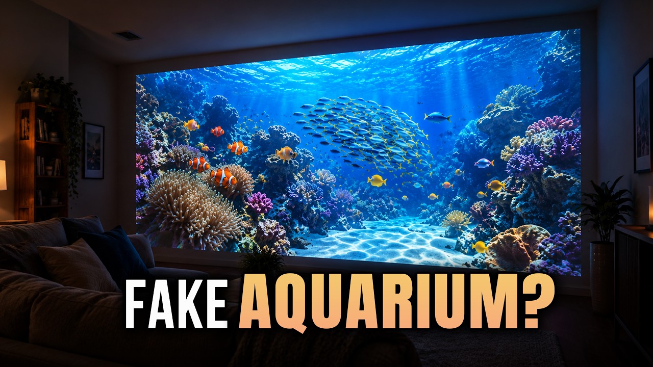 Fake Aquarium Fish Tank: 10ft Wide, Never Needs Cleaning [2026] - YouTube