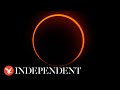 Watch again: Solar eclipse from Nasa telescope